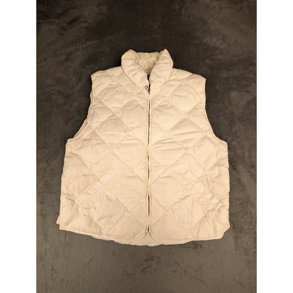 Vintage XL Eddie Bauer Black Label Goose Down Quilted Puffer Outdoor Camp Vest - Picture 4 of 10